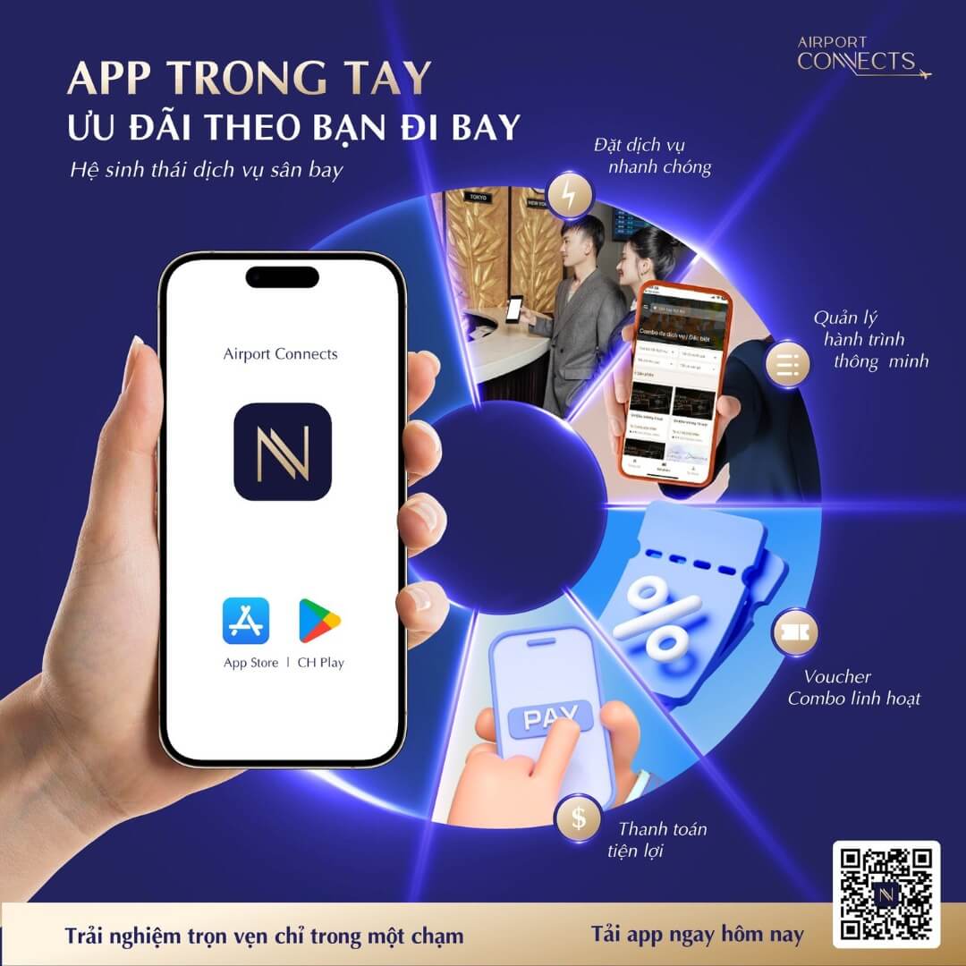 Mua voucher ph&ograve;ng chờ thương gia online tại Airport Connects_5
